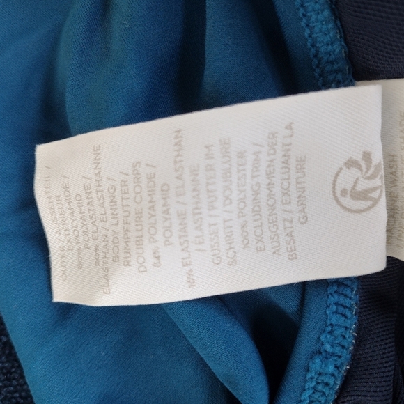 Boden Talamanca colorblock ruched one piece swimsuit 8R - Picture 6 of 6